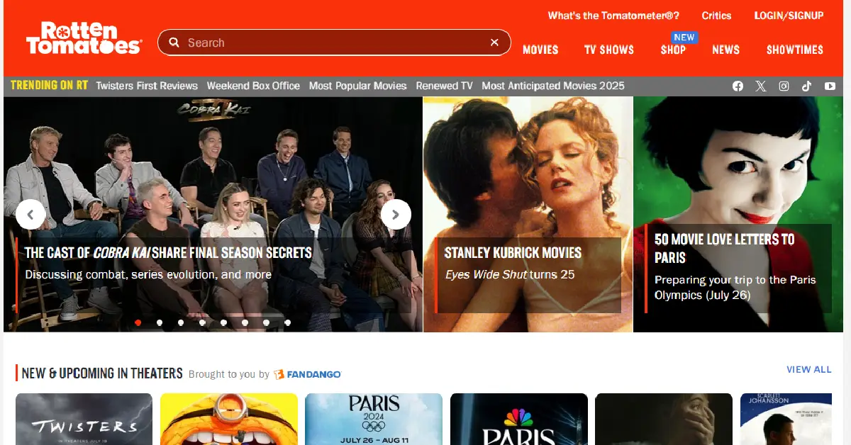 Top 05 Best Film Ratings website in India, IMDB, Rotten Romatoes