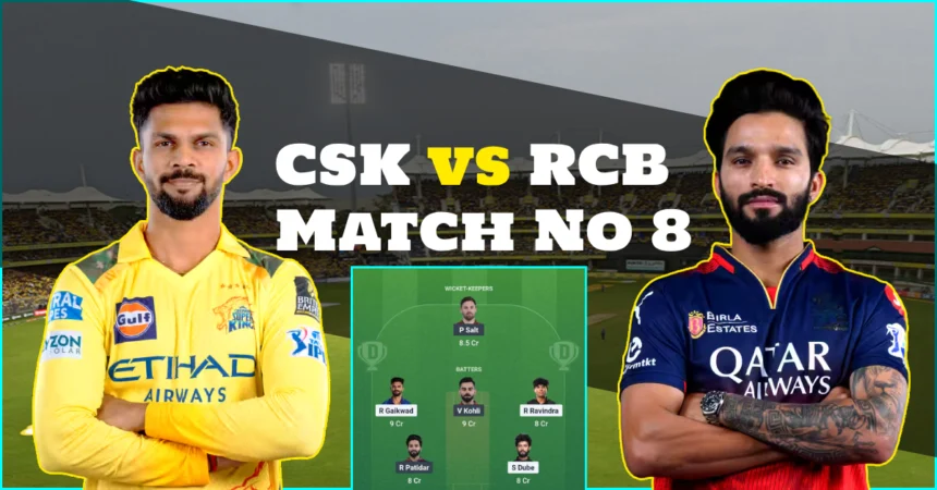 CSK vs RCB Dream 11 Prediction