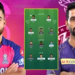 RR vs KKR Dream 11 Prediction