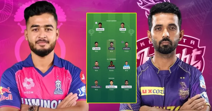 RR vs KKR Dream 11 Prediction